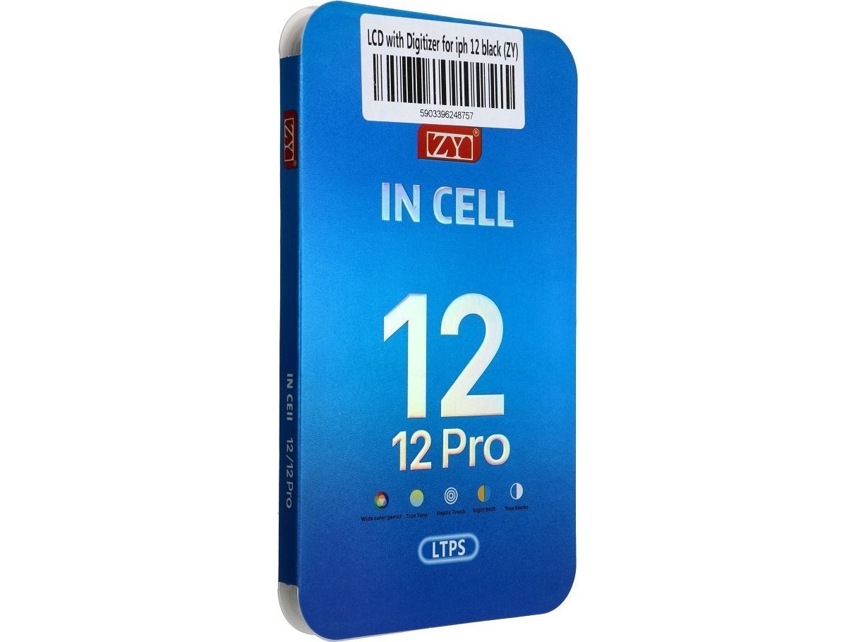 OEM display til iPhone 12 / 12 Pro med touchskærm sort (ZY-LTPS) IC