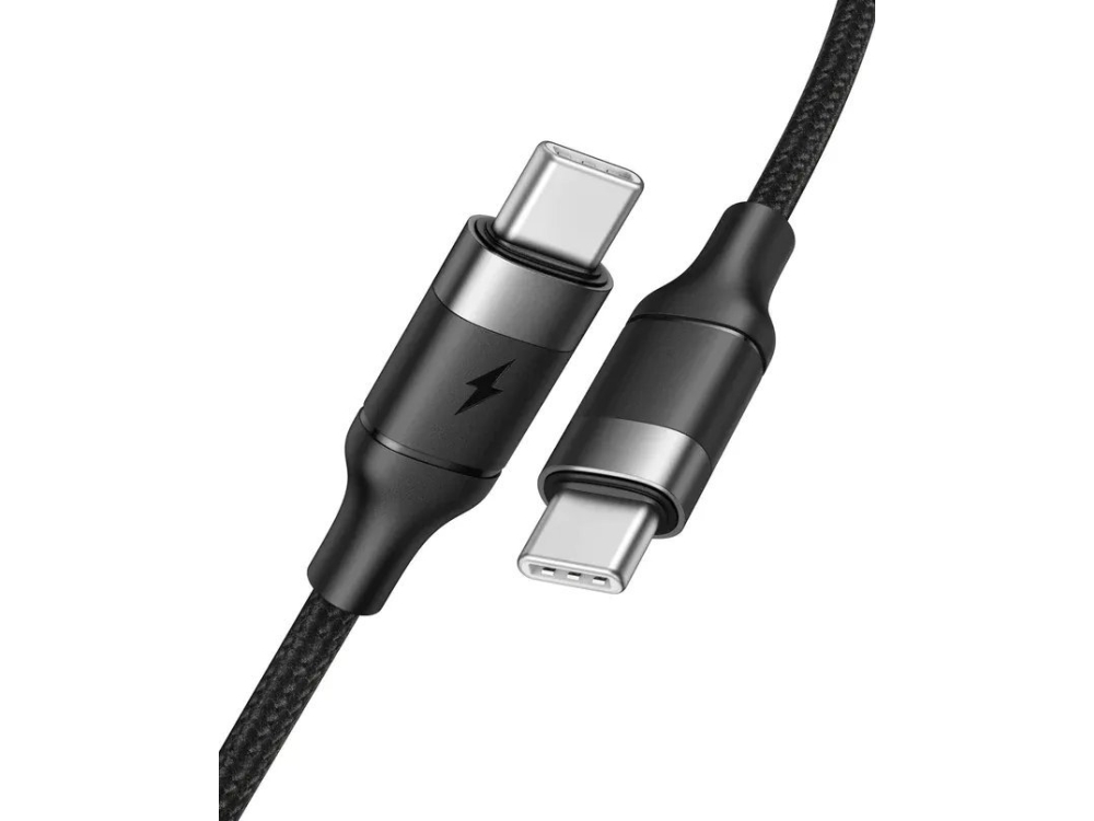 Kabel Usb Veger Veger Kabel Typ C Bis Typ C Pd 5A 100W Cc02 1,5 M Schwarz