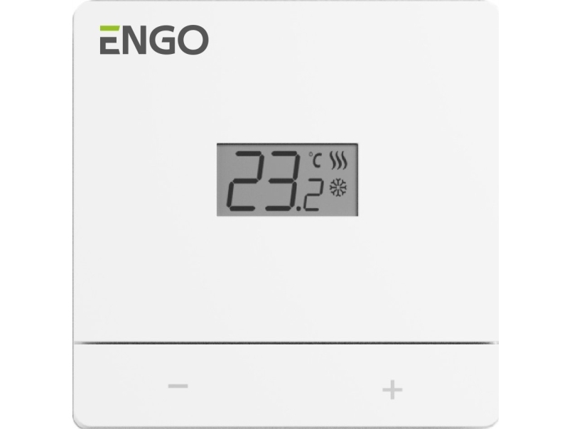 Engo Engo trådbunden temperaturregulator, vit batteridriven EASYBATW | Lauritz Knudsen - LK FUGA - Övriga FUGA | GameStuff