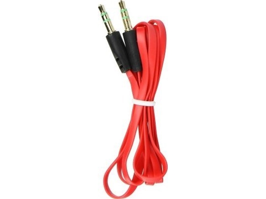 Oem-Kabel Jack 3,5 Mm Til Jack 3,5 Mm, 1 M, Rød