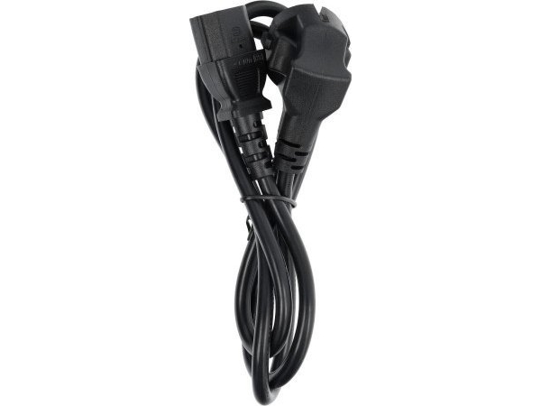 Strømkabel Oem Til Pc/Printer/Skærm 230V 16A 1 M Sort
