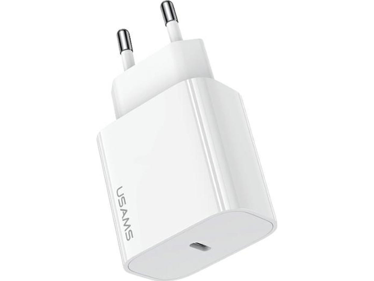 Usams Laidinis Įkroviklis 1Xusb-C T65 Pd20w (Only Head) Pd Fast Charging Baltos Spalvos Cc226tc01 (Us-Cc226)