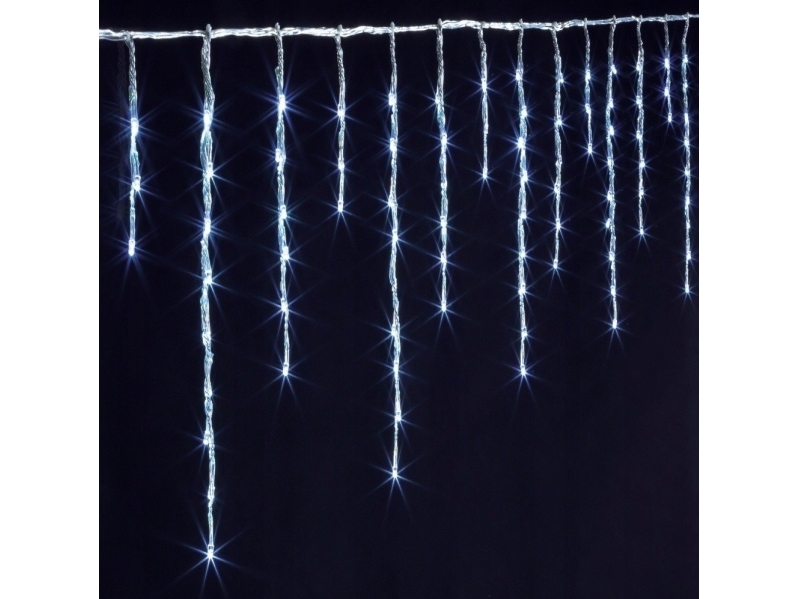 Fééric Lights og julelysgardin 120 LED, hvid