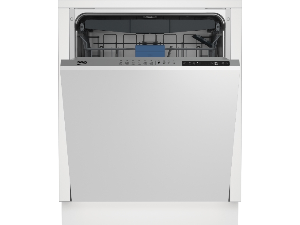 Beko Bdin25323, Voll Integriert, Standardgröße (60 Cm), Weiß, Led, 4 Korb/Körbe, Edelstahl