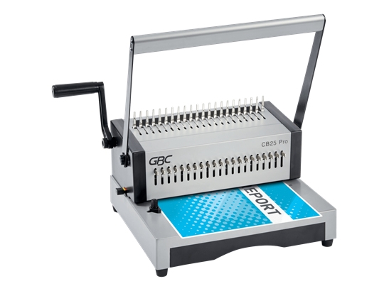 GBC Inbindningsmaskin CB25 Pro Heavy Duty, Multifunktionell bindningsmaskin, Manuell, 500 ark, Silver | Bindning | GameStuff