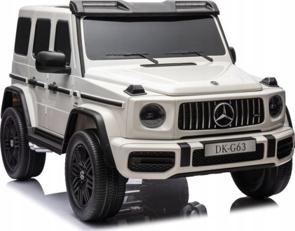 Lean Cars Elbil på batteri Mercedes G63 XXL 24V vit | Utomhusleksaker - El & Bensinfordon - Elbilar för barn 6V | GameStuff