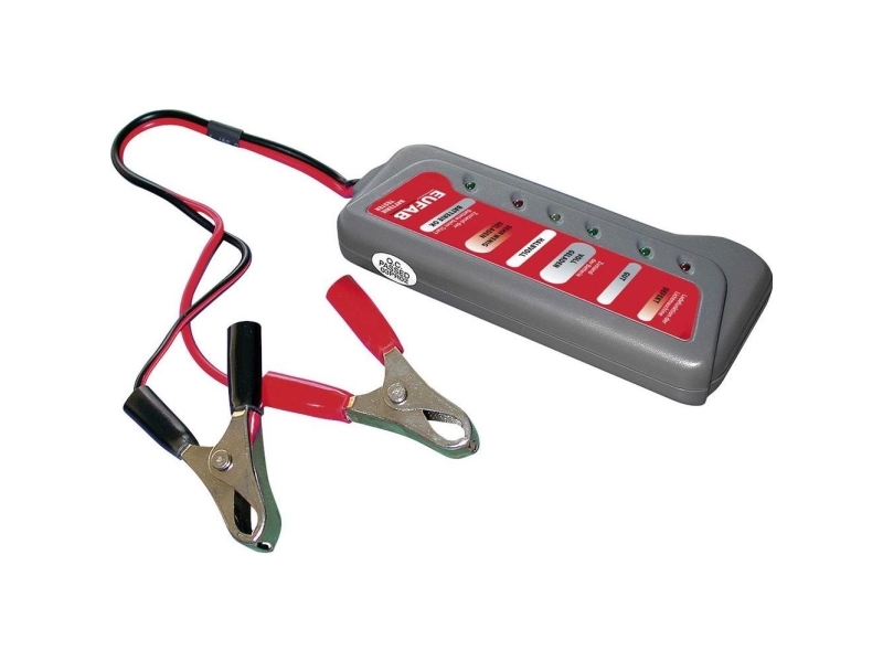 Eufab Bil-batteritester 12 cm x 5 cm x 1.6 cm | Bilvård & Biltillbehör - Säkerhetsutrustning för Bilen - Batteri underhåll | GameStuff