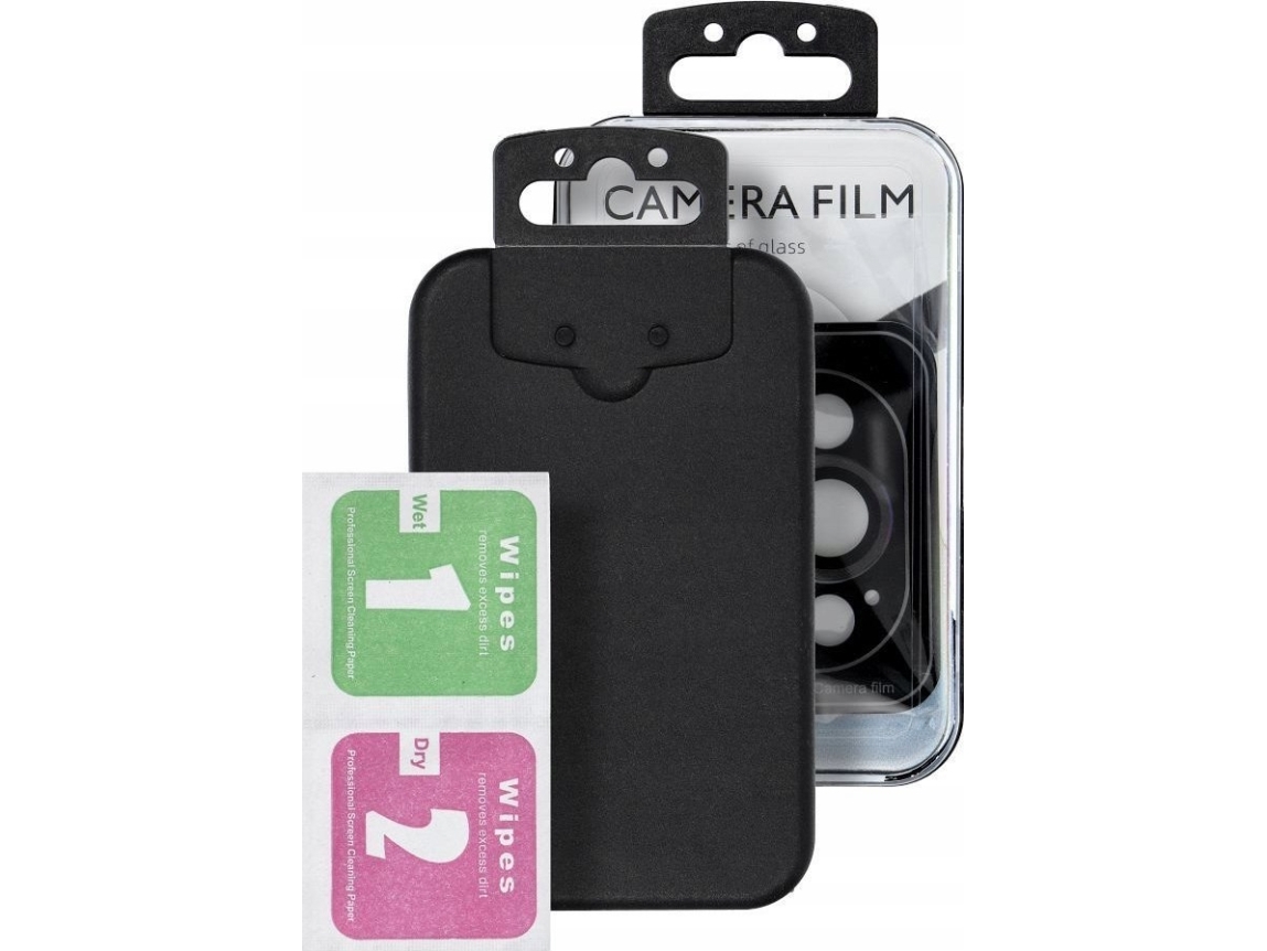 Oem Beskyttelsescover Til Kamera Protector 9H + Applicator Til Samsung A35 Sort