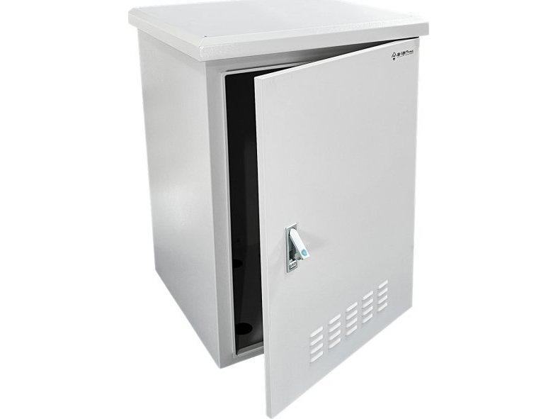 Alantec Zewnetrzna Rackskab Rack/Vask 19" 15U 600X600 – 4 Bærende Bjælker, 4 Kabelgennemføringer, Grå Alantec