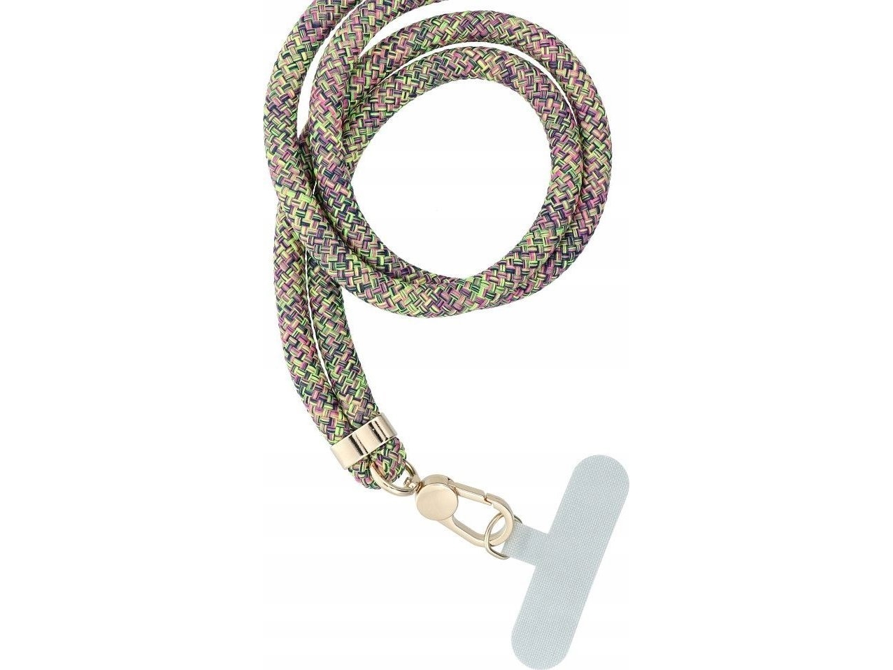 Oem Zawieszka Swing (8 Mm) Til Telefon Med Længdejustering / Snorlængde 165 Cm (Max 82,5 Cm I Løkken) / Til Arm/ Hals - Grå Grøn Rosa