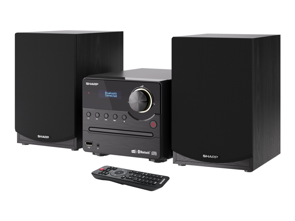 Sharp Xl-B517d, Heim-Audio-Mikrosystem, Schwarz, 1 Disks, 45 W, Voller Bereich, 60 - 20000 Hz