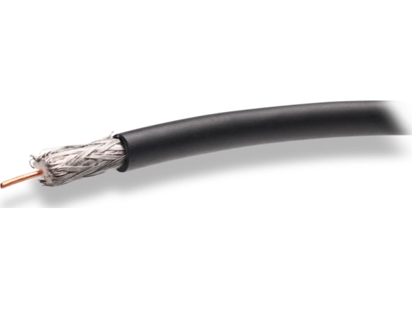 Conotech Carruzzo Koaxialkabel Ns100, Dreifach Gelgefüllt – Schwarz Ø 100 M Spule