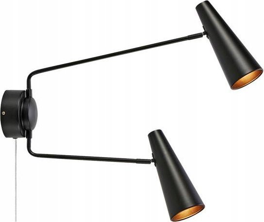 Markslojd Markslojd Peak vägglampa 108690 vägglampa 2x40W E14 svart/guld