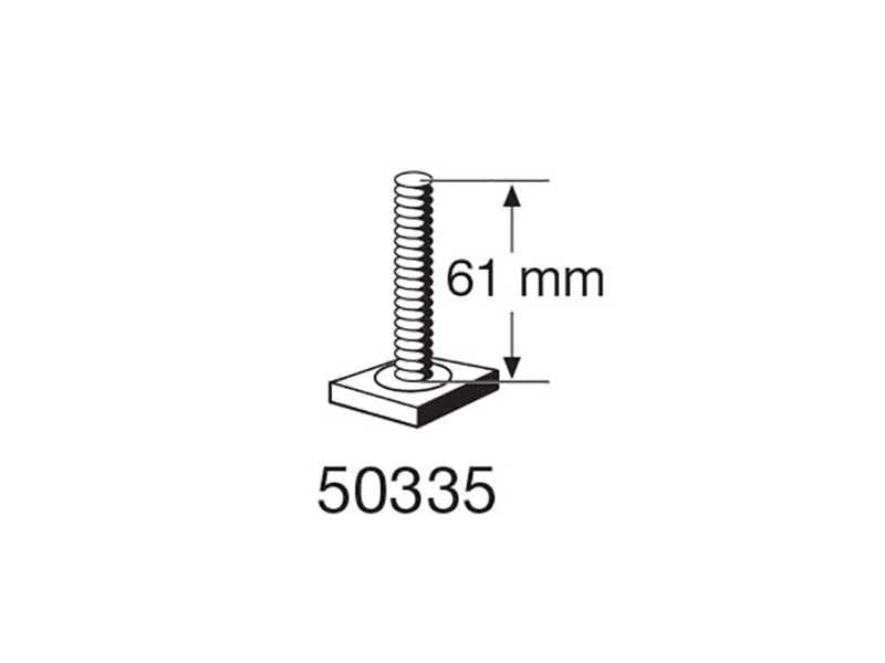 Produktfoto för T-spårsskruv M6x61