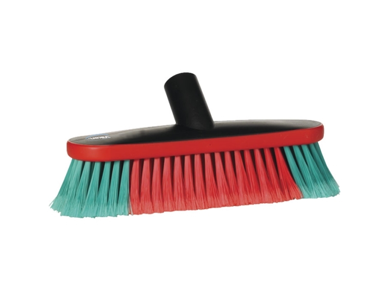 Produktfoto för Vikan bilborste, med vattenintag, 270 mm, mjuk/delad, svart