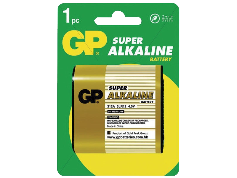 Produktfoto för GP 312A-U1/ 3LR12/ 4.5V batteri- 1 Pack