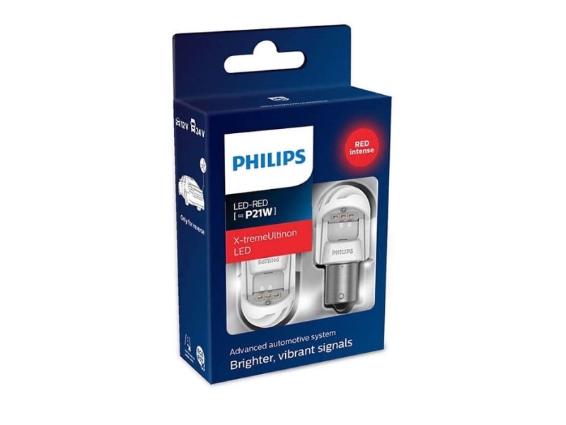P21 Led Röd 11498 Xur 12v X2