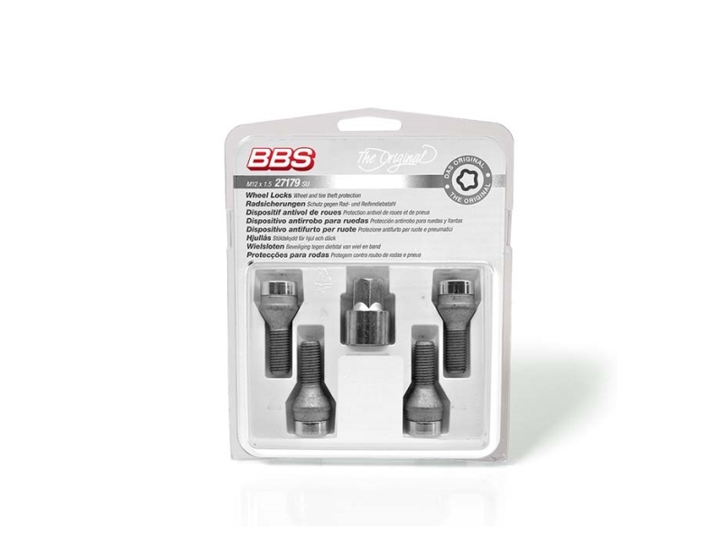BBS låsbultar (M12x1,5 60° kon) silver | Bilvård & Biltillbehör - Däck & fälgar - Aluminiumfälgar | GameStuff