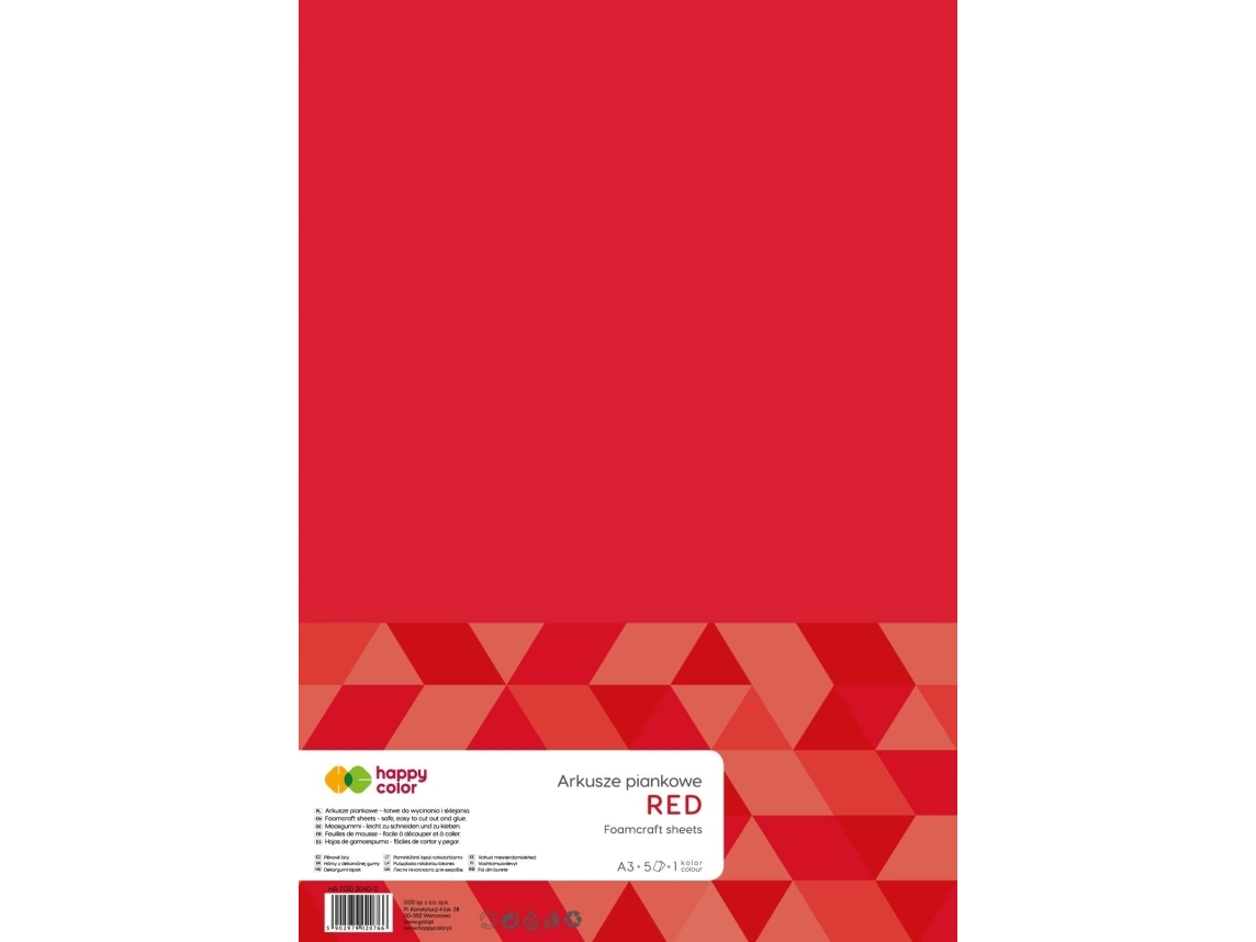 Happy Color Schaumstoffplatten A3 5St. Rot Happy Color
