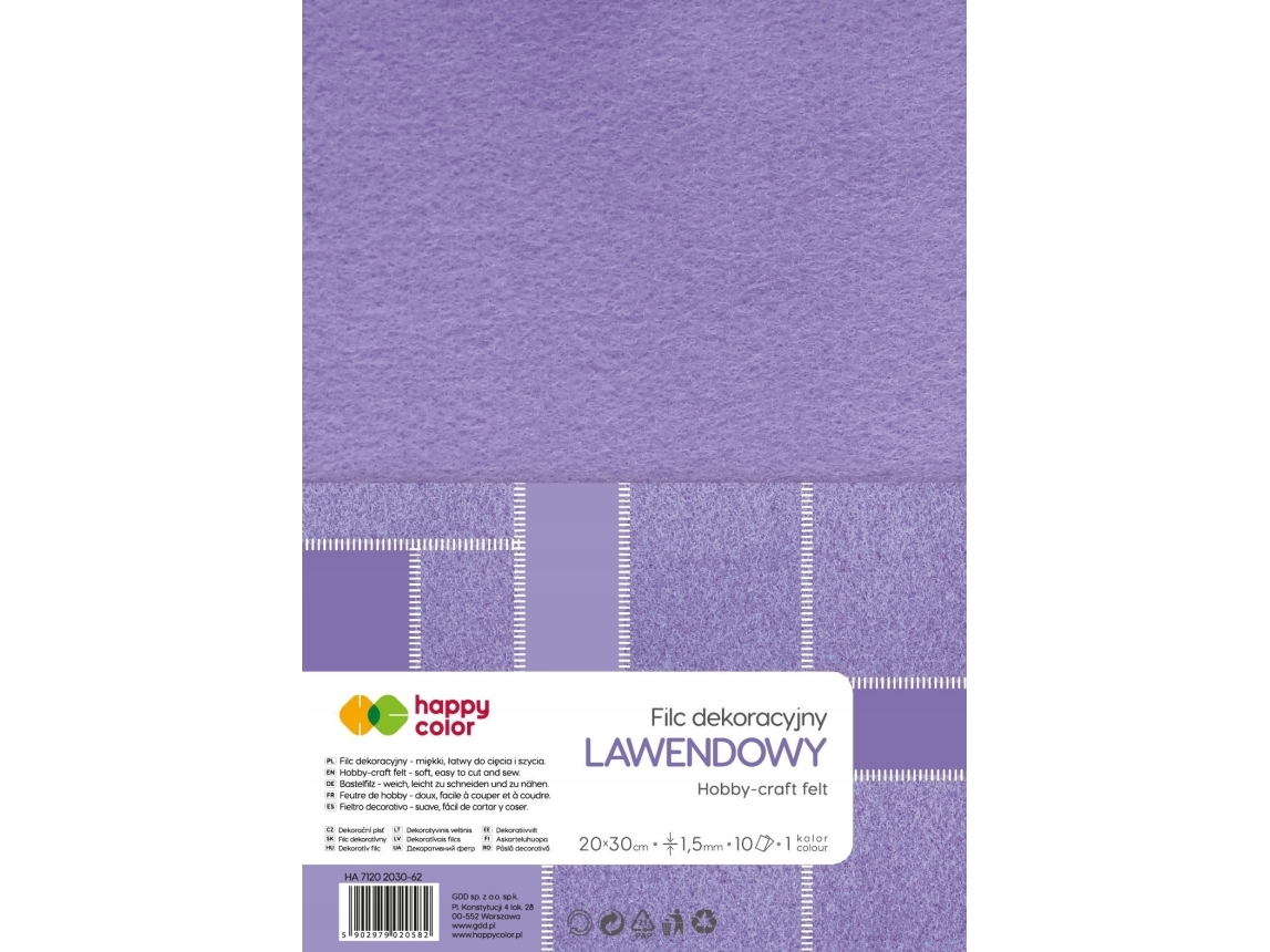 Happy Color Dekorationsfilt Lavendel 10Stk Happy Color