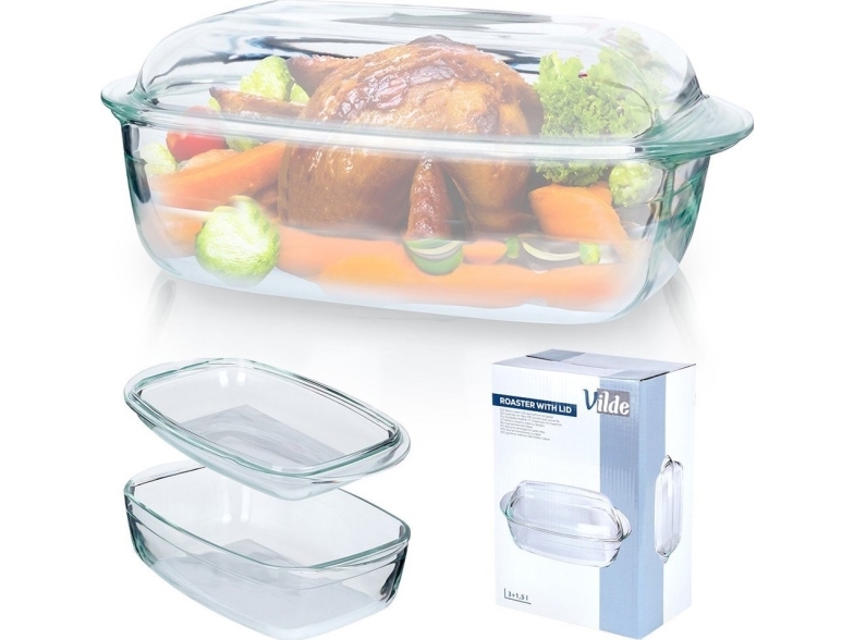 Vilde Varmefast fad med glaslåg 3+1,5 l