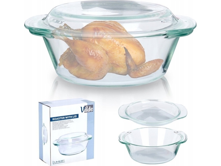 Kepimo indas Vilde su dangčiu, 1,4 l + 430 ml