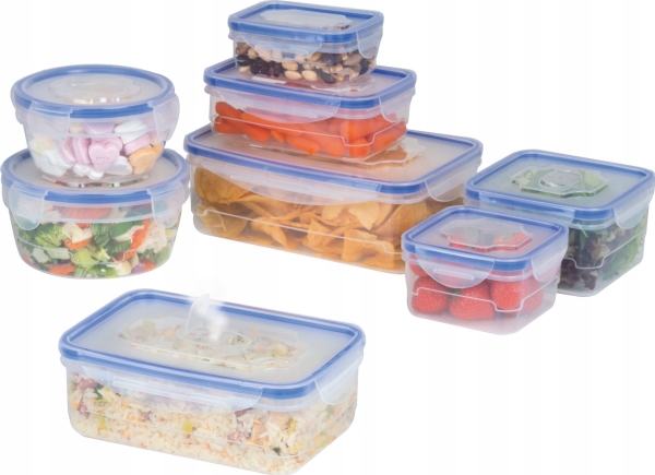 Vilda förvaringsburkar för mat med lock och tätning 8 st | Catering - Matförpackning - Dispensrar, behållare & Matförvaring | GameStuff