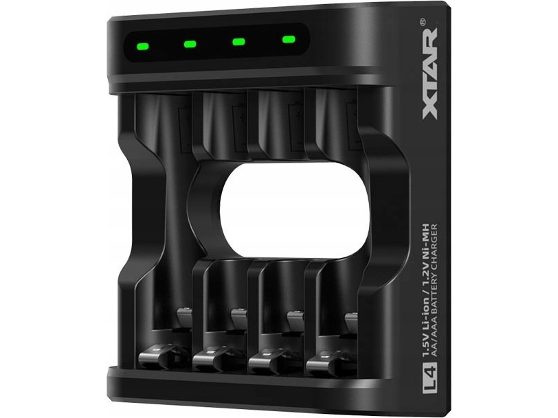 Xtar 4 x Ni-MH ir 1,5V Li-ion AA/AAA akumuliatorių kroviklis L4