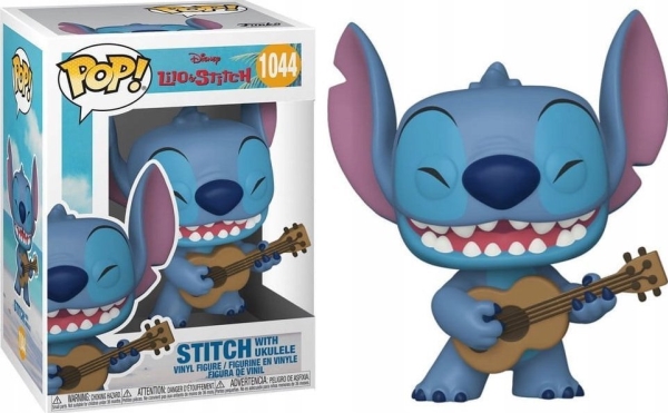 Funko Pop! Vinilinė Figūrėlė: Lilo &Amp Stitch: Stičas Su Ukulele, 10 Cm