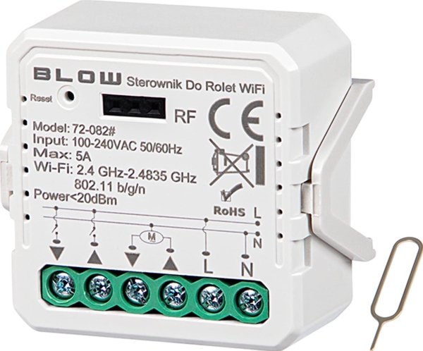 Blow Smart WiFi rulleskoddestyring TUYA