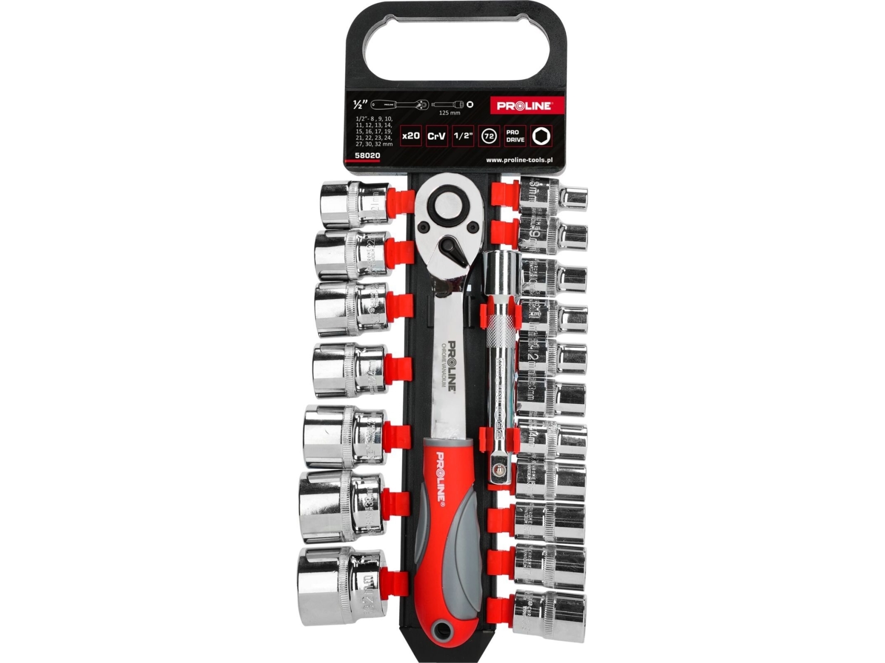 Pro 20 Stikdåser, Crv,1/2",8-32Mm,Forlænger,Proline