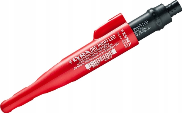 Lyra Dry Profi LED djuphålspenna - med tryckmatning, pennspetsar, inkl 3x1,5V batt. | Verktyg & Verkstad - Handverktyg - Pennor og Snickare penna | GameStuff