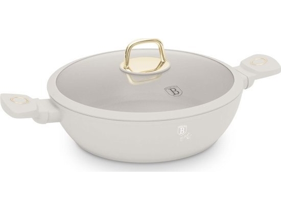 Berlinger Haus Titan Flad Gryde Med Låg 30 Cm Bh-8069 Sahara