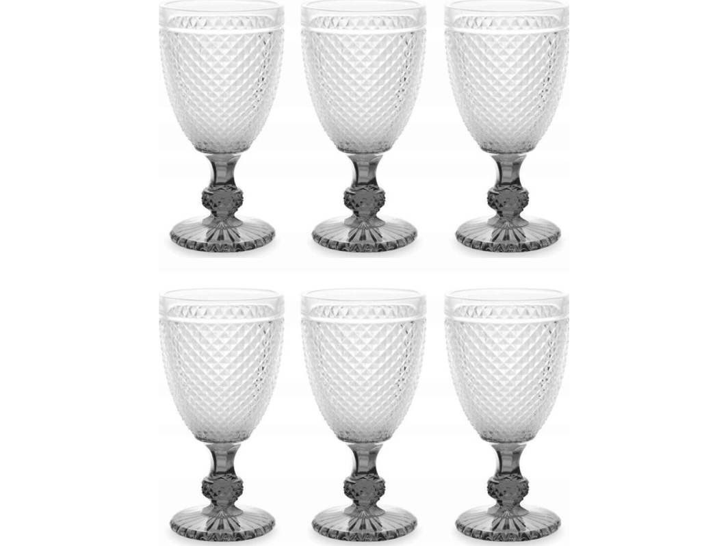 Vivalto Vandglas med krystaldesign, 256 ml, 6 stk