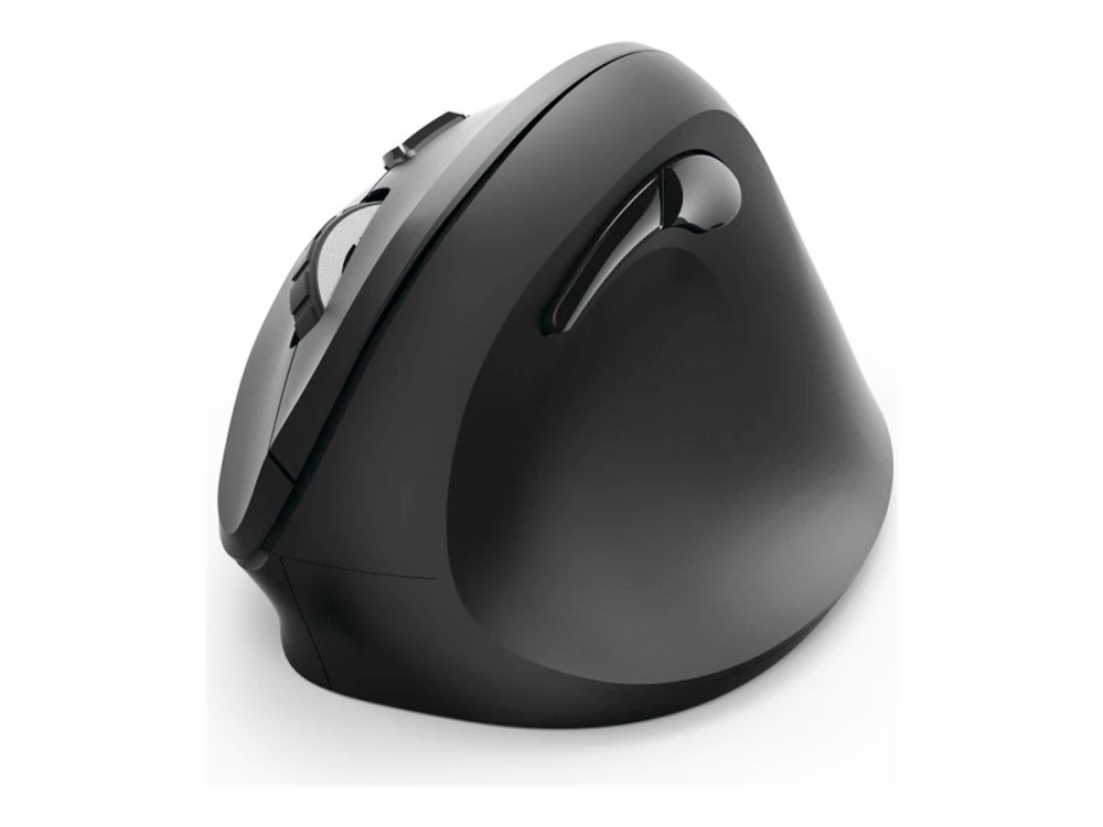 Hama Vertical Ergonomic - Lodret Mus - Ergonomisk - Højrehåndet - Optisk - 6 Knapper - Trådløs - 2.4 Ghz - Trådløs Modtager (Usb) - Sort