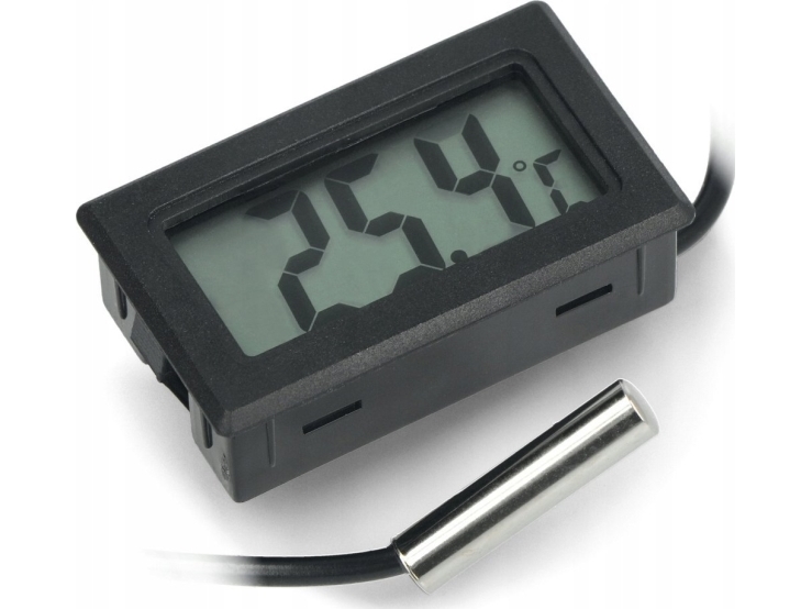 Benetech Termometras Su Lcd Ekranu Nuo -50°C Iki 110°C Ir Matavimo Zondu - 5M