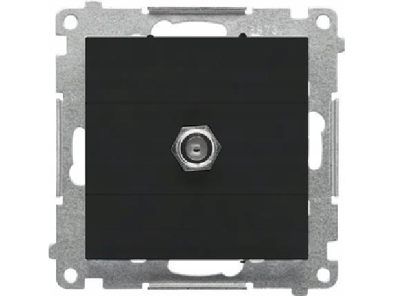 Kontakt-Simon antenneudtag type F 55 TASF1.01/149 enkelt modul mat sort