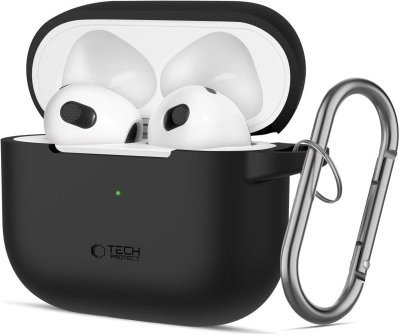 Tech-Protect silicone hook til Apple AirPods 3 sort