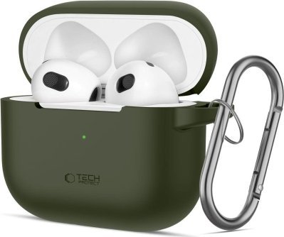Tech-Protect TECH-PROTECT SILICONE HOOK APPLE AIRPODS 3 OLIVE GREEN | TV, Ljud & Bild - Bärbart ljud & Bild - MP3 spelare | GameStuff