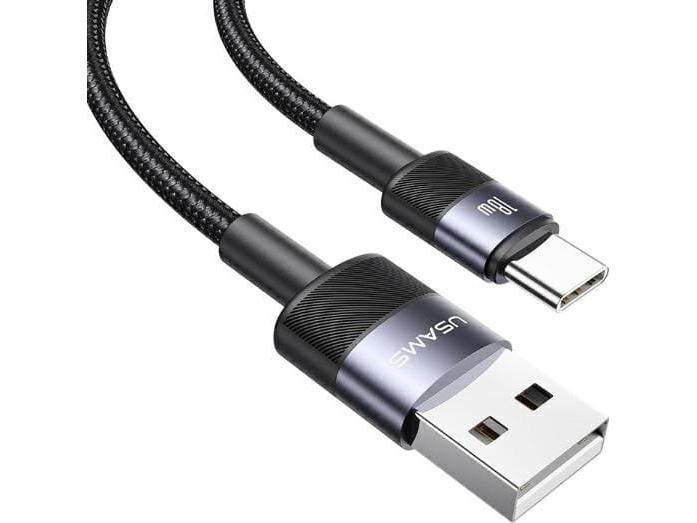 Usb-Kabel Usams Usb-A Til Usb-C 1,2 M Sort