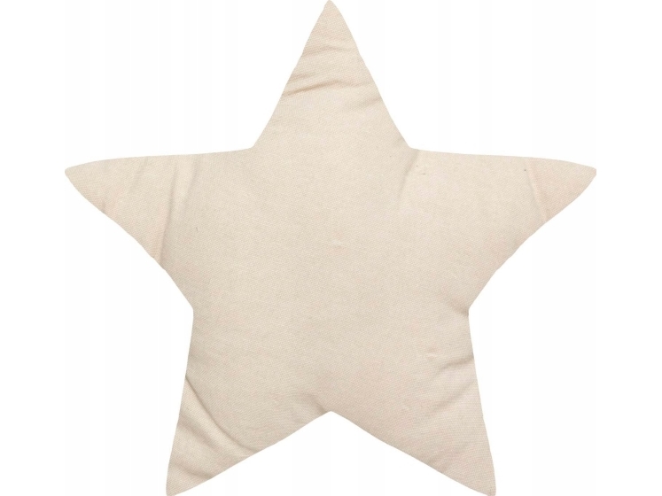 Atmosphera dekorationspude stjerne, beige, bomuld, 40 x 40 cm