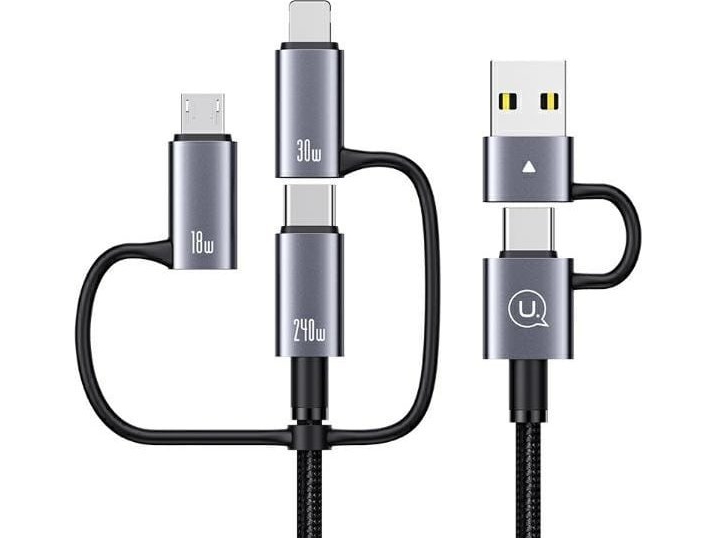 Kabel Usb Usams Usb-C - Usb-C 1.2 M Szary