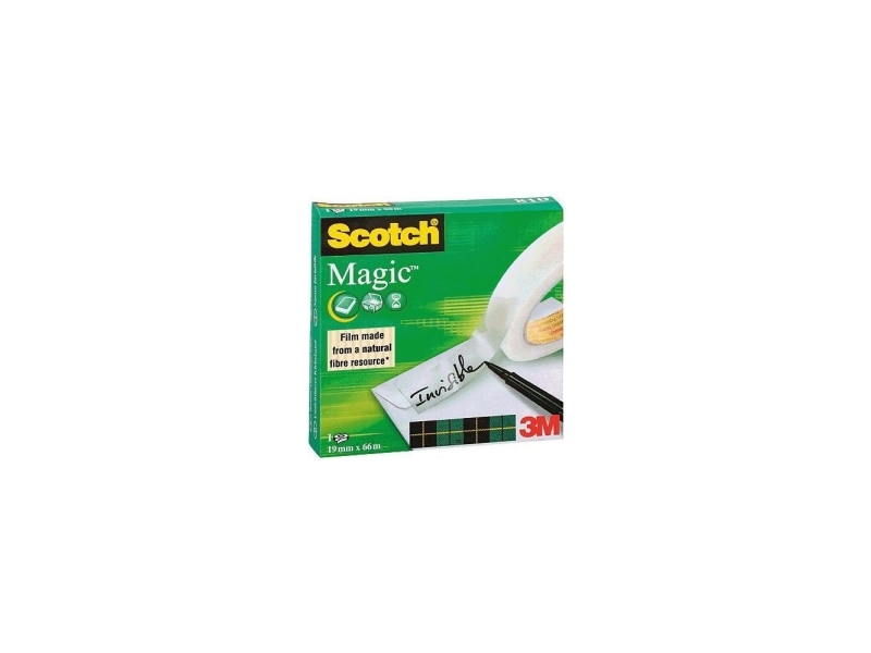 Scotch Magic Tape 810, 66 m, Fiber, papper, CE, 19 mm | Papper & Emballage - Märkning - Etiketter och Tejp | GameStuff