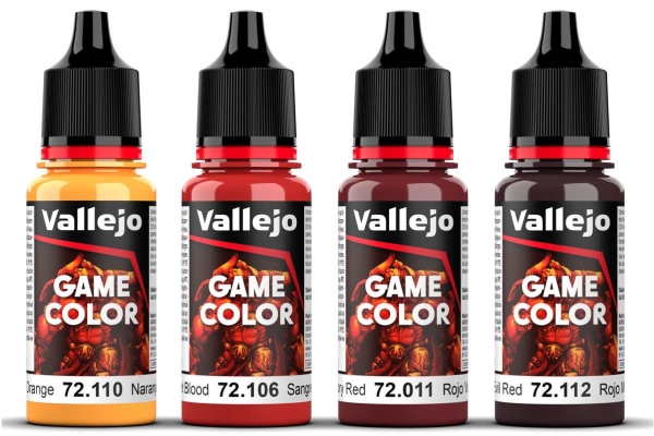 Vallejo : 72.377 - Game Color - Red Color Set 4 X (18 Ml)