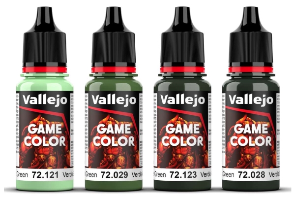 Game Color, Green Color Set 4X18ml