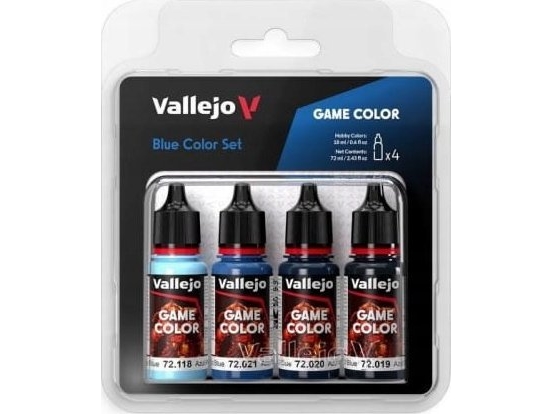 Game Color, Blue Color Set 4X18ml