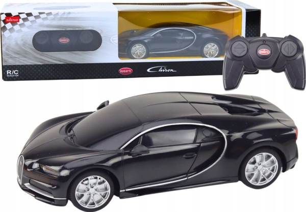 Rastar Rc-Bil Bugatti Chiron 1:24 Fjernstyret Sort