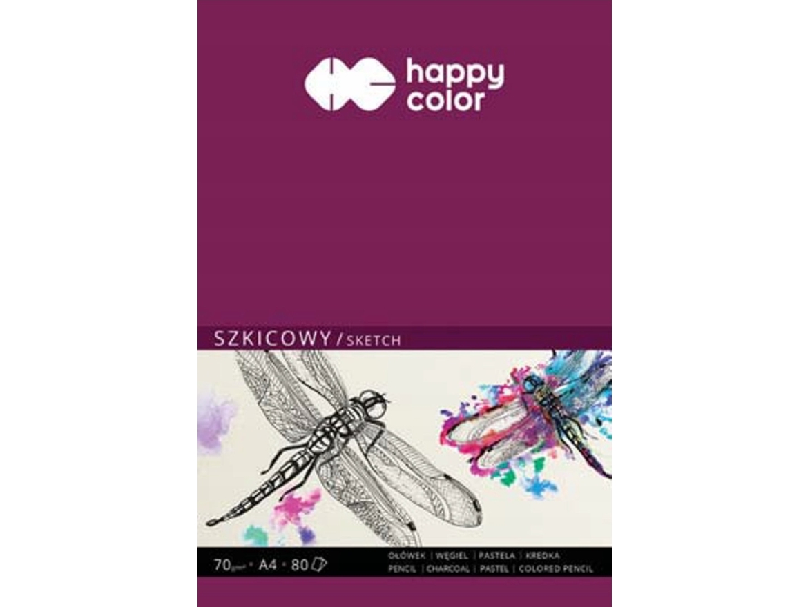 Happy Color Szkicownik Ważka A4/80K Happy Color