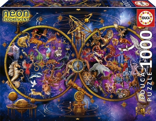 Educa Puzzle 1000 Sternbilder (Fluoreszierend)