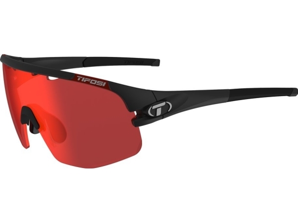TIFOSI SLEDGE LITE CLARION FOTOTEC briller mat sort (1 glas Clarion Red FOTOCHROM 74%-14% lysgennemgang) (NY)
